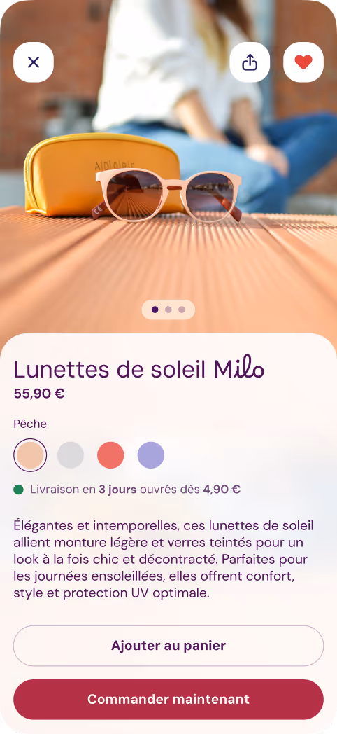 Interface utilisateur UI final